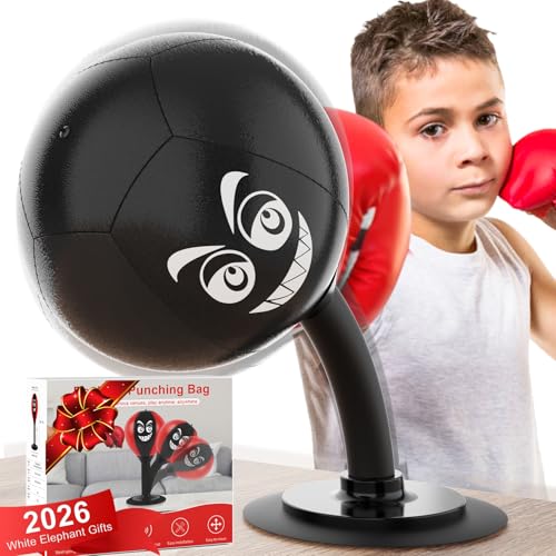 SVANE Desktop Punching Bag with Suction Cup Punch Away Stress Heavy Duty Office Desk Stress Ball for Adults Kids Fun Boxing Toy for Coworkers Friends - Image 1