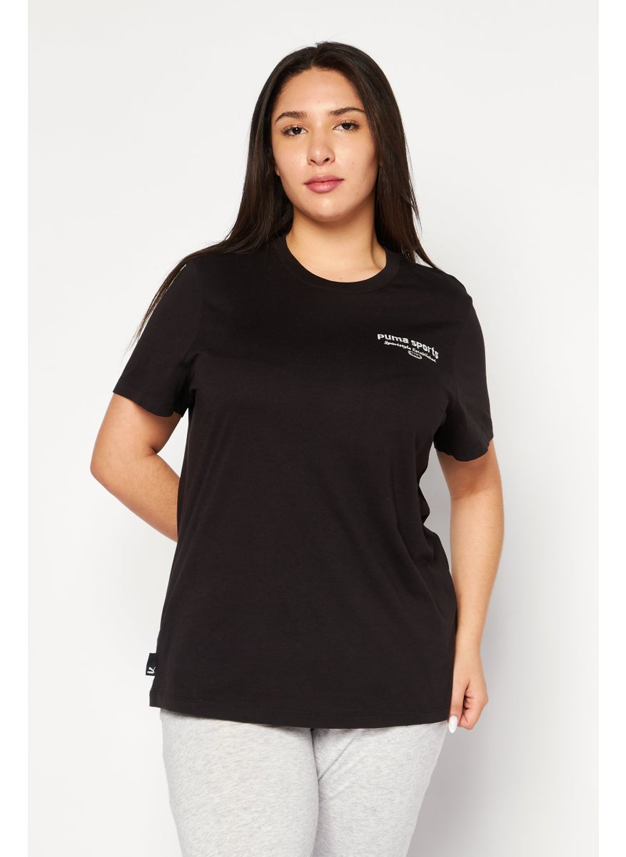 PUMA Women Sportswear Fit Short Sleeves Training Top, Black  - Image 1