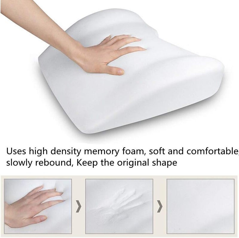 Ovyuzhen Lumbar Support and Car Neck Pillow - Memory Foam Ergonomic Seat Cushion with Adjustable Strap - Image 5