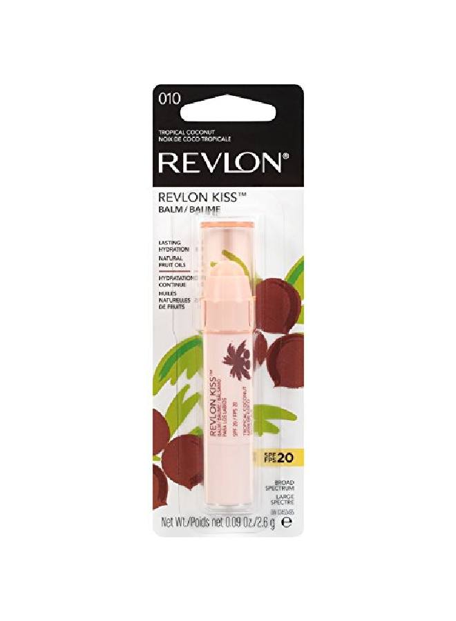Revlon لم بوس باي ريفلون مرطب شفاه ملون مكياج للوجه مع الترطيب الدائم واقي شمسي 20 مدعوم بزيوت الفواكه الطبيعية 010 جوز الهند الاستوائي 0.09 أونصة - Image 3
