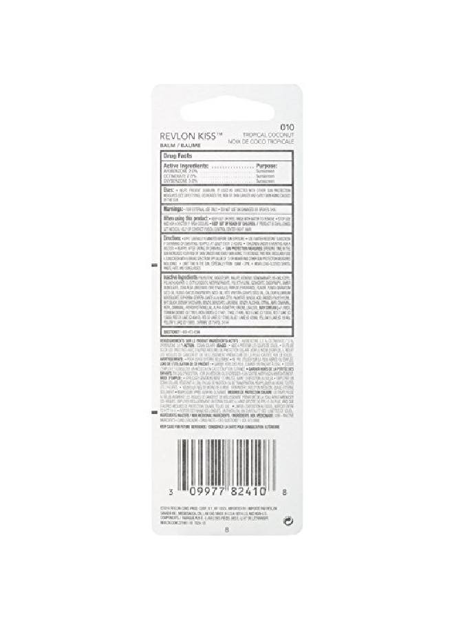 Revlon لم بوس باي ريفلون مرطب شفاه ملون مكياج للوجه مع الترطيب الدائم واقي شمسي 20 مدعوم بزيوت الفواكه الطبيعية 010 جوز الهند الاستوائي 0.09 أونصة - Image 4