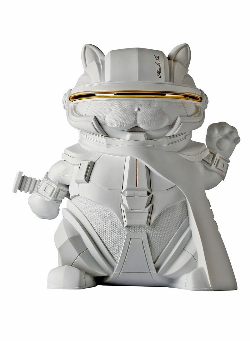 Lucky Cat Figurine, Maneki Neko Collectible, Trendy Home Decor Statue - Image 1