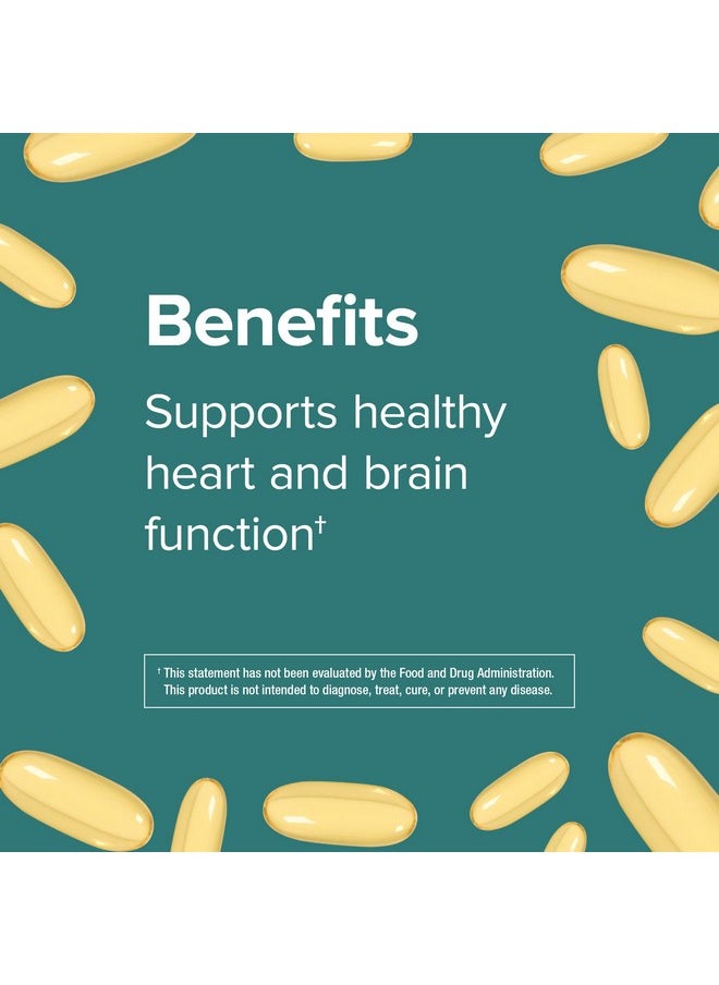 Webber naturals Triple Strength Omega3 Fish Oil 1800 Mg Omega3 (1200 Mg Epa / 600 Mg Dha) Per Serving 120 Clear Enteric Softgels No Fishy Aftertaste For Heart Brain And Joint Health  - Image 5