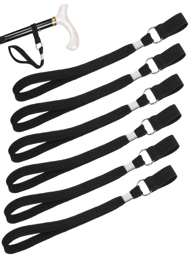 Yuanchu 6 Pack Walking Cane Wrist Strap Replacement, Anti-Slip Elastic Trekking Pole Handle Straps for Collapsible Foldable Walking Stick Standing Canes Single Tip Trekking Pole - Image 1