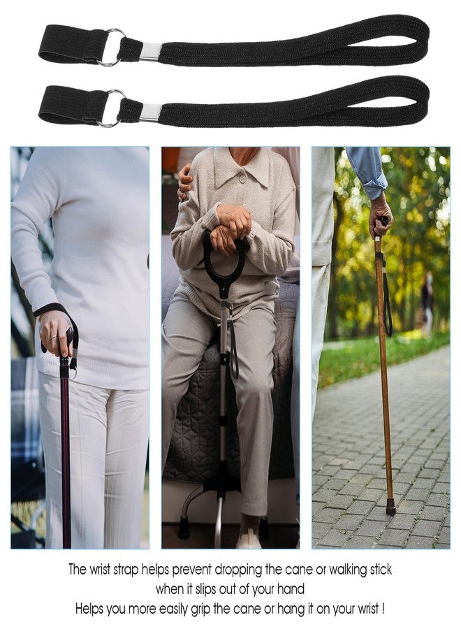 Yuanchu 6 Pack Walking Cane Wrist Strap Replacement, Anti-Slip Elastic Trekking Pole Handle Straps for Collapsible Foldable Walking Stick Standing Canes Single Tip Trekking Pole - Image 2
