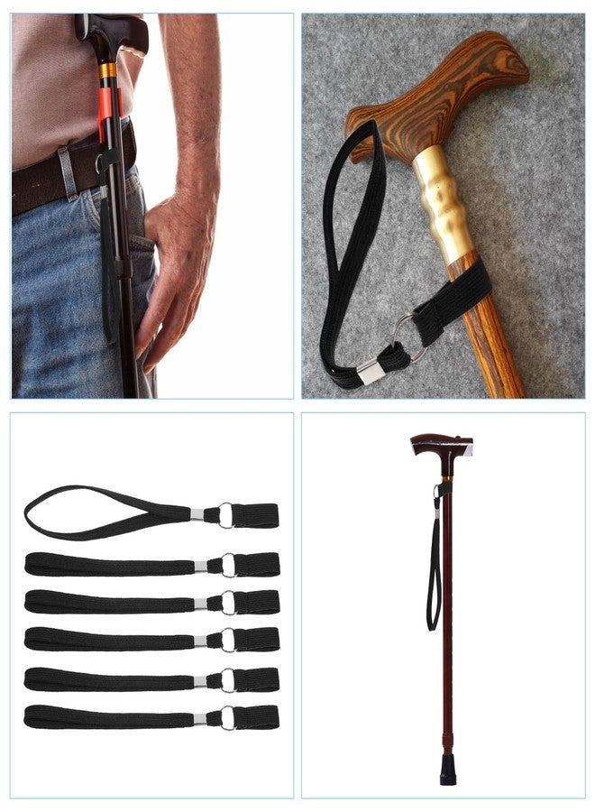 Yuanchu 6 Pack Walking Cane Wrist Strap Replacement, Anti-Slip Elastic Trekking Pole Handle Straps for Collapsible Foldable Walking Stick Standing Canes Single Tip Trekking Pole - Image 4