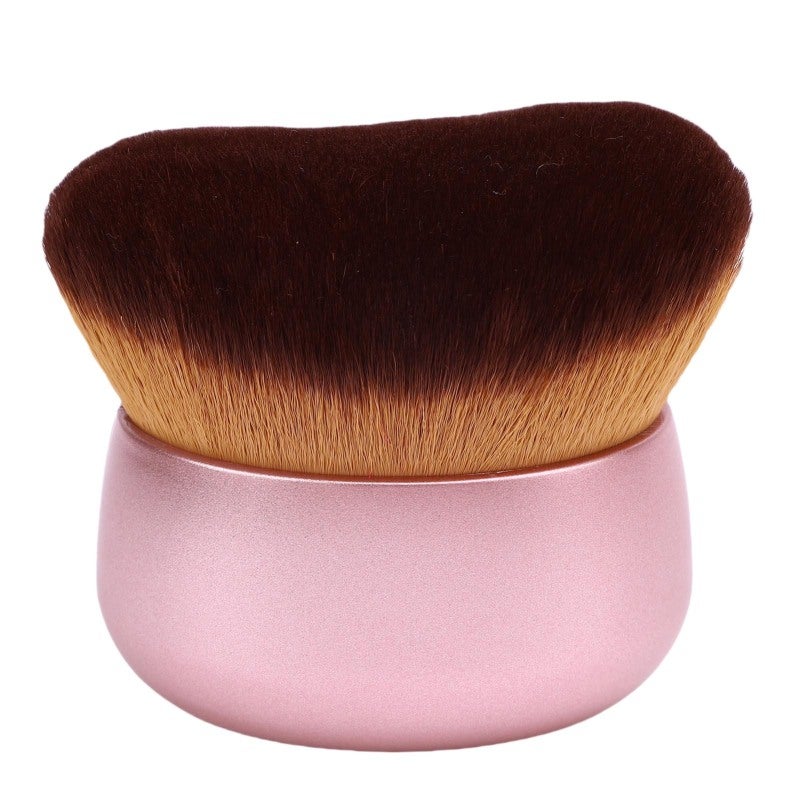 Self Tanner Brush: Rose Golden Wave Shaped Head - High Density Soft Shed-Free Hair, Travel Friendly Self Tanning Applicator for Home and On-The-Go Tanning - Image 1