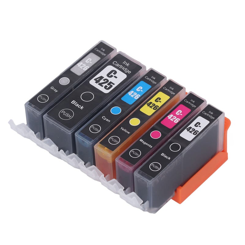 High Efficiency Ink Cartridge Set Compatible with PIXMA Printers 6 Colors BK C M Y GY - Image 4