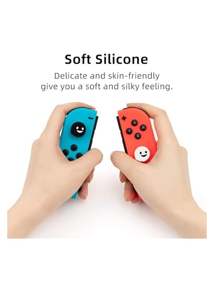بروماس قبعات قبضة الإبهام اللطيفة، متوافقة مع نينتندو سويتش آند سويتش لايت فقط، غطاء عصا التحكم السيليكون الناعم، 4 قطع [لعبة فيديو] - Image 2