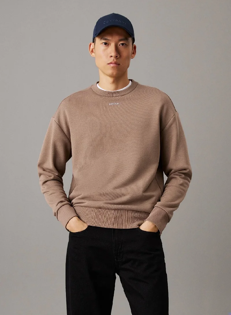 CALVIN KLEIN Relaxed Modal Terry Sweatshirt