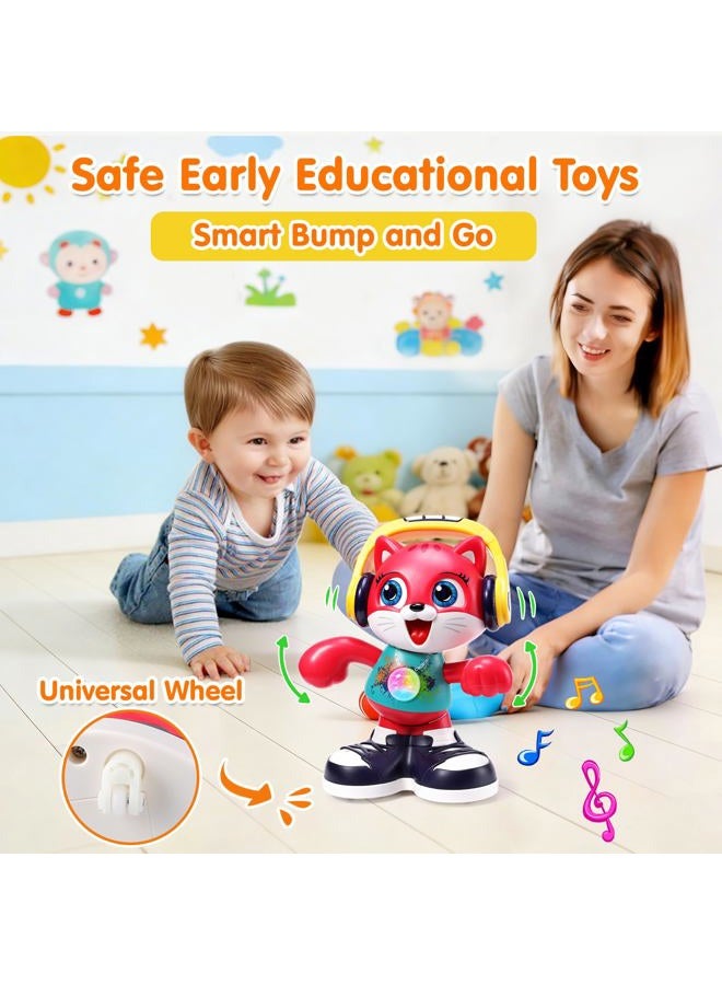 Yunaking Baby Toys 12-18 Months Dancing Cat Toddlers Toys for 1 Year Old Boys Girls with Music & Recording Kids Interactive Early Learning Educational Toys for 1 2 3 Year Old Boys Girls Gift - Image 5