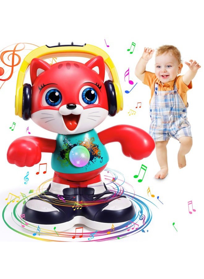 Yunaking Baby Toys 12-18 Months Dancing Cat Toddlers Toys for 1 Year Old Boys Girls with Music & Recording Kids Interactive Early Learning Educational Toys for 1 2 3 Year Old Boys Girls Gift - Image 1