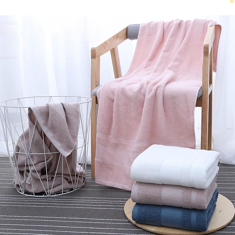 sheful Bath Towels Extra Large - 1PC 140x70CM Premium Jumbo Bath Sheet - 100% Cotton Highly Absorbent and Quick Dry Bath Towel - Super Soft Hotel Quality Towel - Pink - Image 3