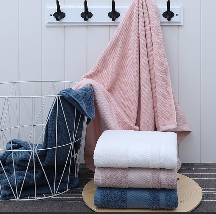 sheful Bath Towels Extra Large - 1PC 140x70CM Premium Jumbo Bath Sheet - 100% Cotton Highly Absorbent and Quick Dry Bath Towel - Super Soft Hotel Quality Towel - Pink - Image 4