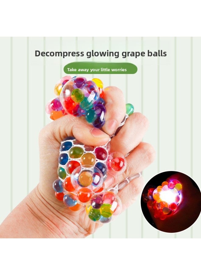 【6PCS，Only Six】Bead Squishy - Grape Ball Stress Relief Squishy Toy - 5.CM grape ball - Mesh Squeeze Ball, Sensory Fidget Toy, Anxiety Relief, Kids Adults Decompression, Funny Stress Ball, TikTok Viral Toy - Image 3