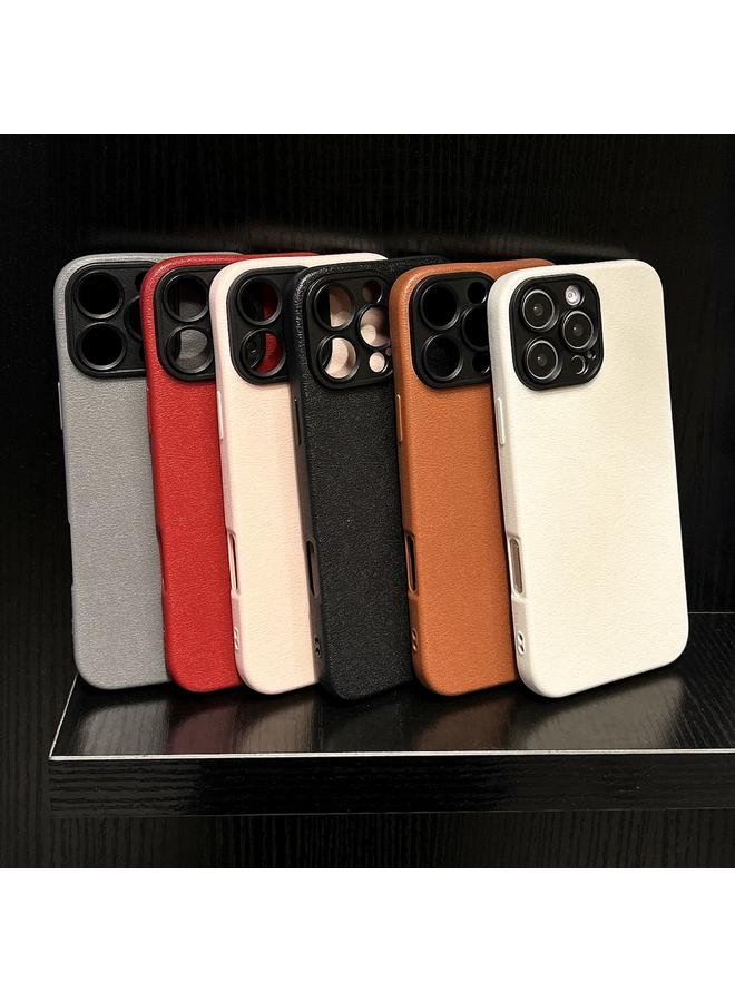 Zaboon Case For iPhone 12 Litchi Texture TPU Black Lens Frame Phone Case - Image 3