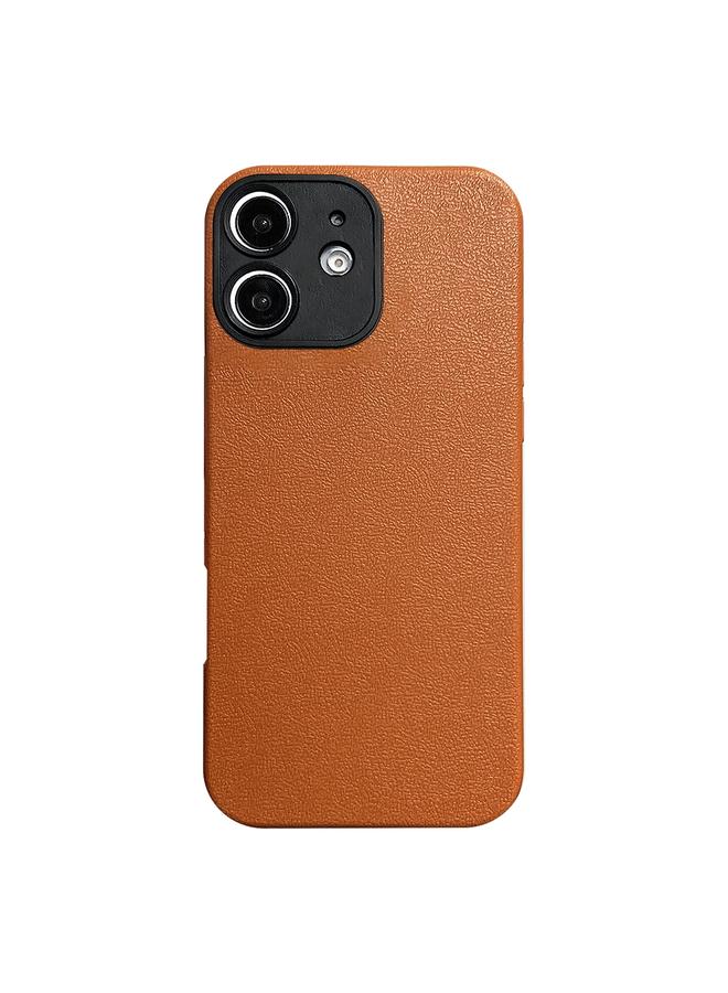 Zaboon Case For iPhone 12 Litchi Texture TPU Black Lens Frame Phone Case - Image 1