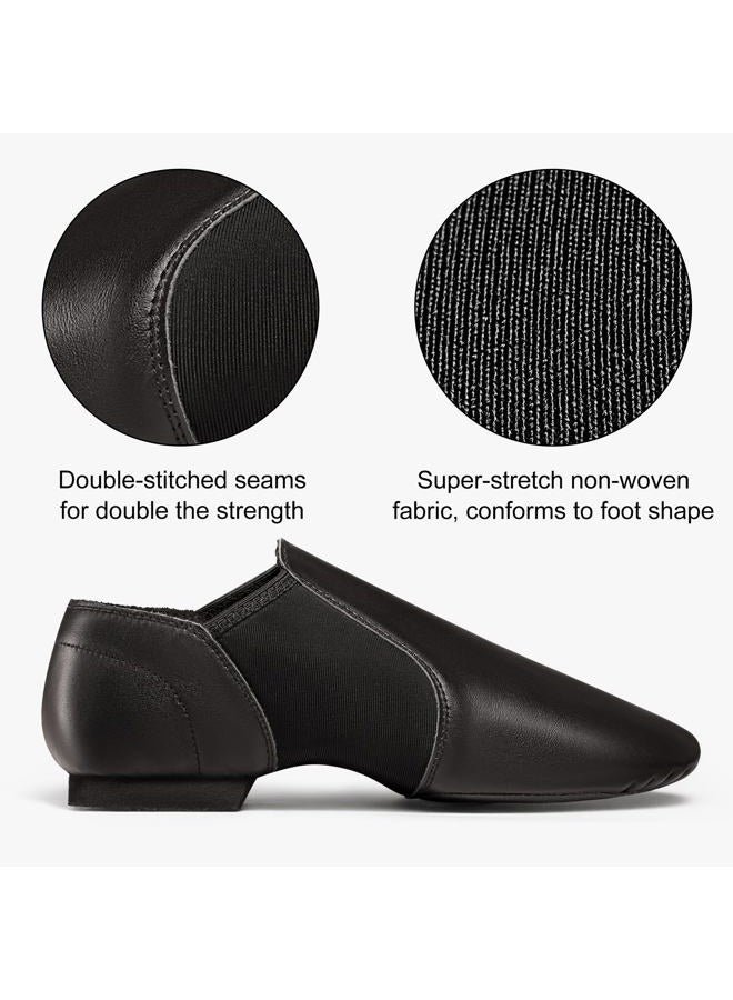 ARCLIBER Black Jazz Shoes for Women/Big Kid Slip On 6M US - Image 4