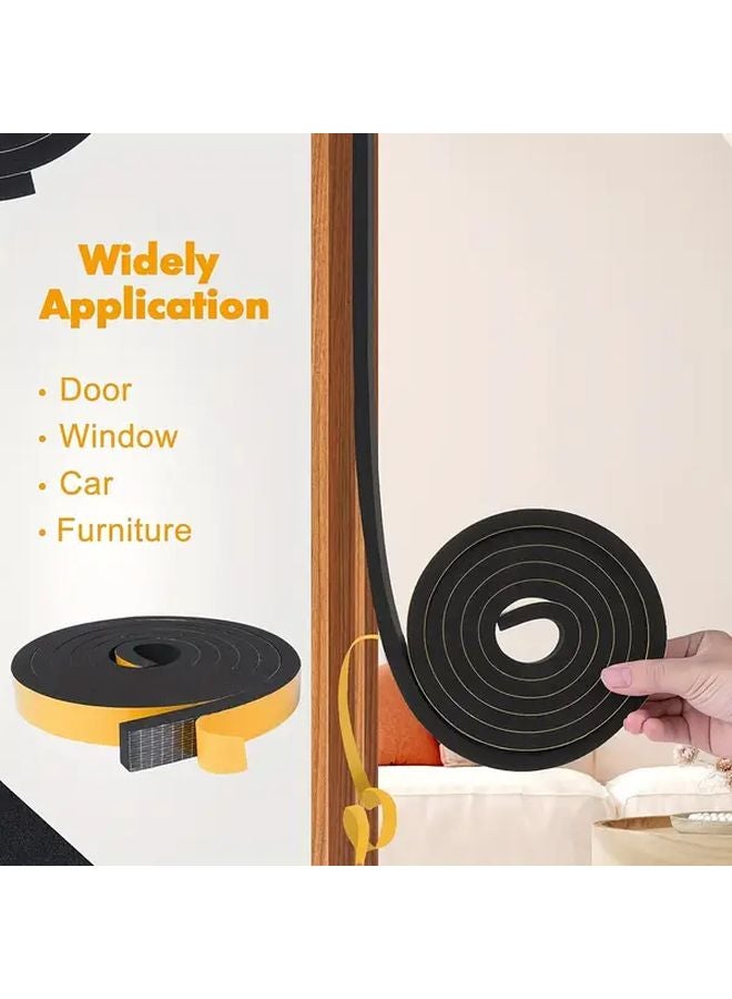 Weatherproof Self Adhesive Foam Tape 0.472 Inch Width 80.71 Inch Length Seal Strip - Image 4
