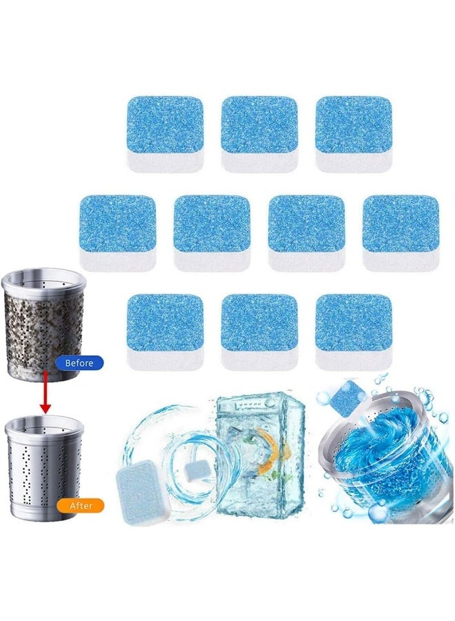 100PCS Effervescent Tablet Washer Cleaner, Solid Washing Machine Cleaner, Deep Cleaning Remover with Triple Decontamination for Bath Room Kitchen - Image 1