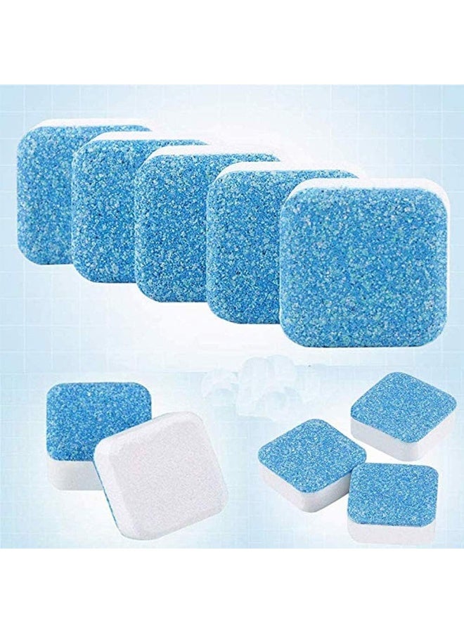 100PCS Effervescent Tablet Washer Cleaner, Solid Washing Machine Cleaner, Deep Cleaning Remover with Triple Decontamination for Bath Room Kitchen - Image 5
