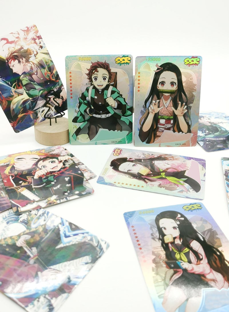 EHOME 45-Pcs Comic Ghost Slayer: Blade Flash Card Laser Card Gift Box for Fans Support Collection  - Image 2