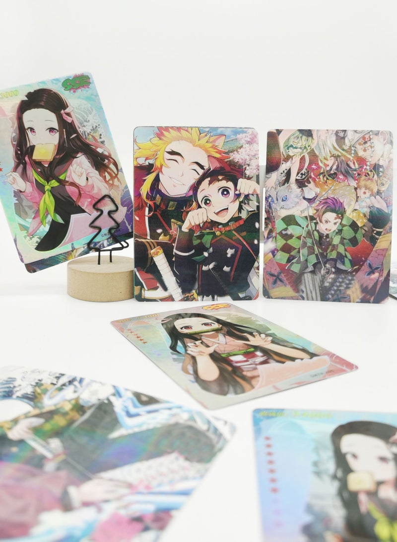EHOME 45-Pcs Comic Ghost Slayer: Blade Flash Card Laser Card Gift Box for Fans Support Collection  - Image 3