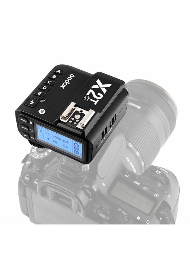 Godox X2T-C TTL Wireless Flash Trigger with Bluetooth Connection for Canon, 2.4G HSS 1/8000s,TCM Function,5 Separate Group Buttons & Quick Lock Hot-Shoe &LCD Display - Image 2