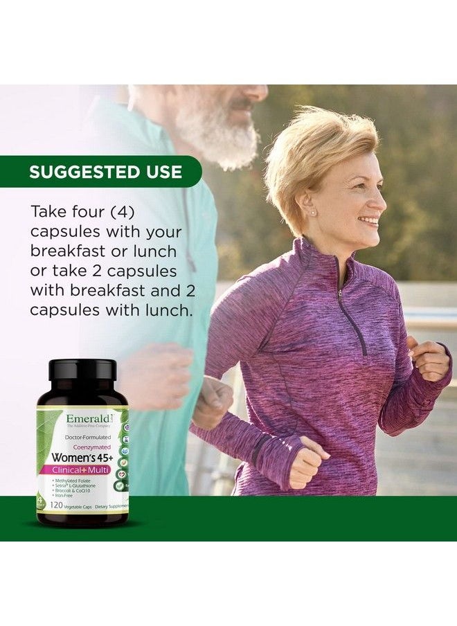 Emerald Laboratories - Emerald Labs Women 45+ Clinical Multi Multivitamin With Coq10 B Vitamins And Lglutathione For Heart Health Bone Strength And Metabolic Function 120 Vegetable Capsules - Image 1