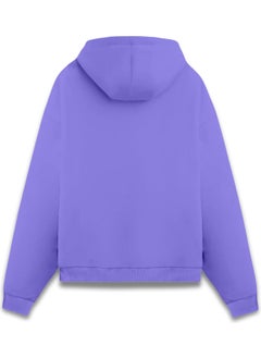 Unisex Light Purple Oversize Fit Cotton Hooded Sweatshirt - pzsku/ZDC71A61BD5BD4373E8BDZ/45/_/1740644786/9fd63aac-5df5-4f33-b740-5f6ec5e7254a