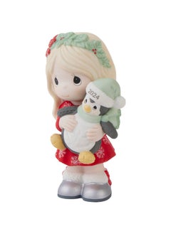 Precious Moments 2024 Christmas Figurine | Have Yourself A Merry Little Christmas Dated 2024 Bisque Porcelain Figurine | Holiday Decor & Gifts  - Image 3