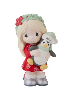 Precious Moments 2024 Christmas Figurine | Have Yourself A Merry Little Christmas Dated 2024 Bisque Porcelain Figurine | Holiday Decor & Gifts  - Image 1
