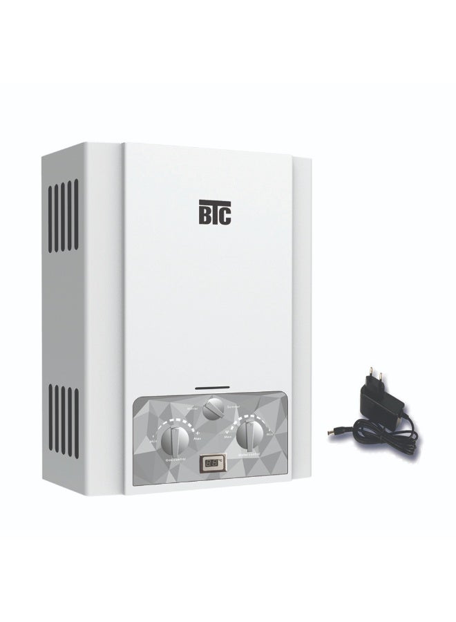 BTC Water Heater 6 L Natural gas White electric charger warranty 3 years - Image 1