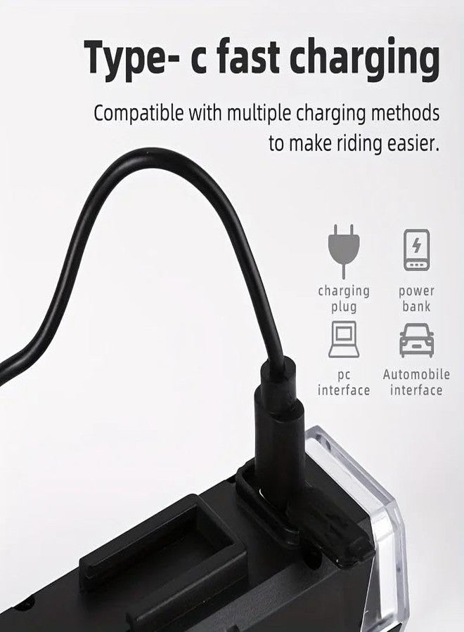 Outdazzle مصباح دراجة Outdazzle قابل لإعادة الشحن عبر منفذ USB ومقاوم للماء | مصباح أمامي فائق السطوع بقوة 300 لومن - مصباح دراجة | مصباح أمامي للدراجة | مصباح رأس للدراجة - Image 4