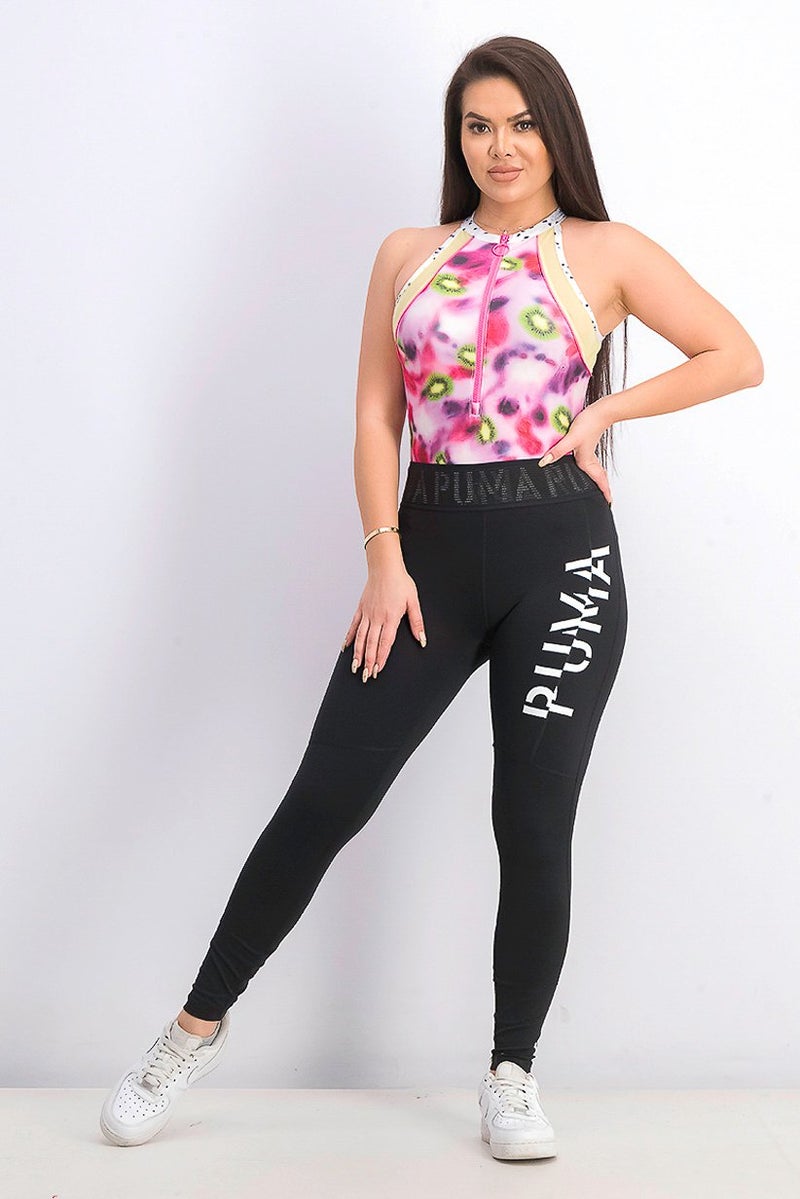 PUMA Women Logo 7 and 8 Tight, Black  - Image 4