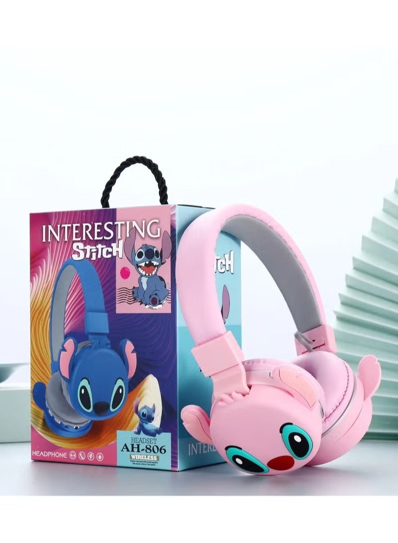 شوبيت سماعة رأس لاسلكية للأطفال بتقنية البلوتوث باللون الوردي - Image 2