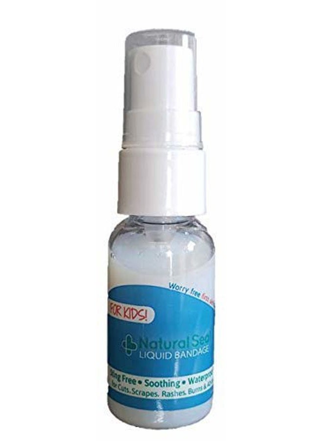 KeriCure Kids Spray on Bandage, Natural Seal Liquid Bandage for Kids, Sting Free, 1oz Spray, Moisturizing, Soothes, Seals and Protects Skin, Woman Owned Small Business - Image 1