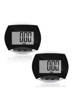 Generic Portable Pedometer, LCD Digital Display Running Pedometer for Jogging Hiking Running Walking (2 Pack )  - Image 1