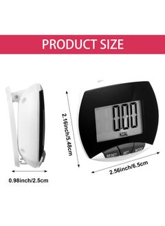 Generic Portable Pedometer, LCD Digital Display Running Pedometer for Jogging Hiking Running Walking (2 Pack )  - Image 4