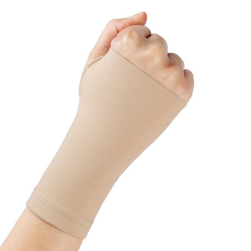 OFFCUP Gants de Soutien du Pouce, Orthèse Poignet-Pouce, Orthèse de Poignet, Respirant Gant Sans Doigts pour Soulager les Douleur de Articulaire du Pouces et du Poignets, Unisexe (L, Teint) - Image 2