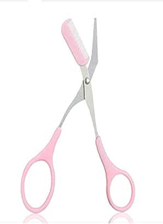 Generic Women's Eyebrow Trimmer Comb And Scissors - Lqdd070 
