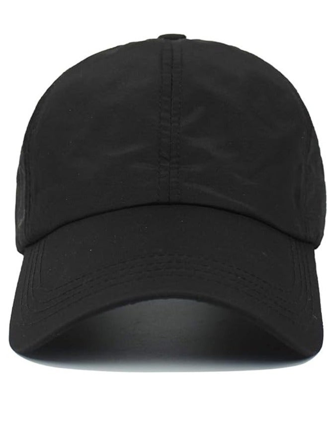 Women's Criss Cross Ponytail Baseball Cap Adjustable High Messy Bun Pony Hat Quick Dry Hat  - Image 3