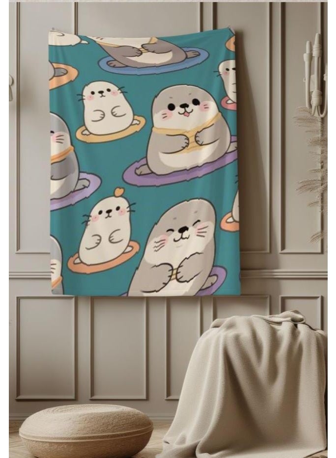 general Children's or student cartoon flannel thin blanket (warm and comfortable, suitable for sleep, games) 100cm*150cm - Image 3