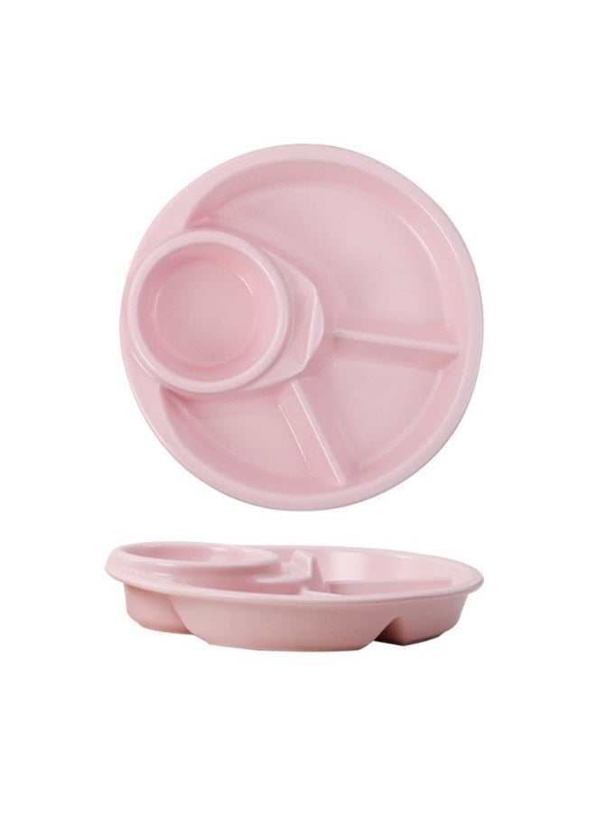 صحن مقصور قابل لإعادة الاستخدام صحن التحكم في الحصة صحن حامل مدمج صحن قابل لإعادة الاستخدام صينية طعام للأطفال 4 مقصورات - Image 1