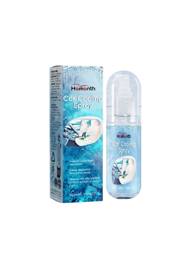 Homonth Car Cooling Spray for Hot Weather – Rapid Cooling Mist Spray for Car and Skin, Lightweight and Portable Refreshing Cooling Mist for Summer, Protective & Quick Cooling - Image 1