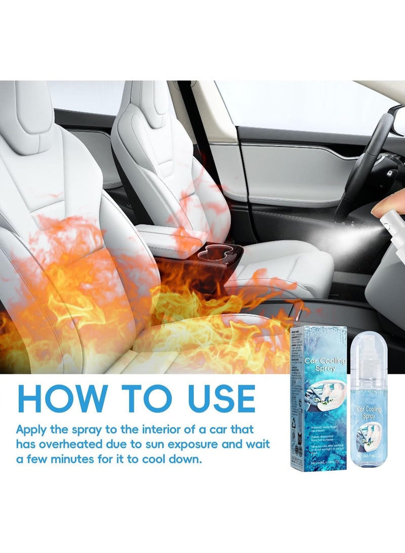 Homonth Car Cooling Spray for Hot Weather – Rapid Cooling Mist Spray for Car and Skin, Lightweight and Portable Refreshing Cooling Mist for Summer, Protective & Quick Cooling - Image 5
