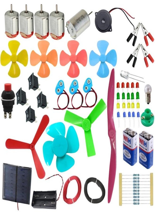 ESPtronics مجموعة محركات التيار المستمر من إسبترونيكس، لعبة تعليمية علمية للأطفال، مجموعة تجارب علمية، تعلم الإلكترونيات، مجموعة عملية في الفيزياء والهندسة - Image 1