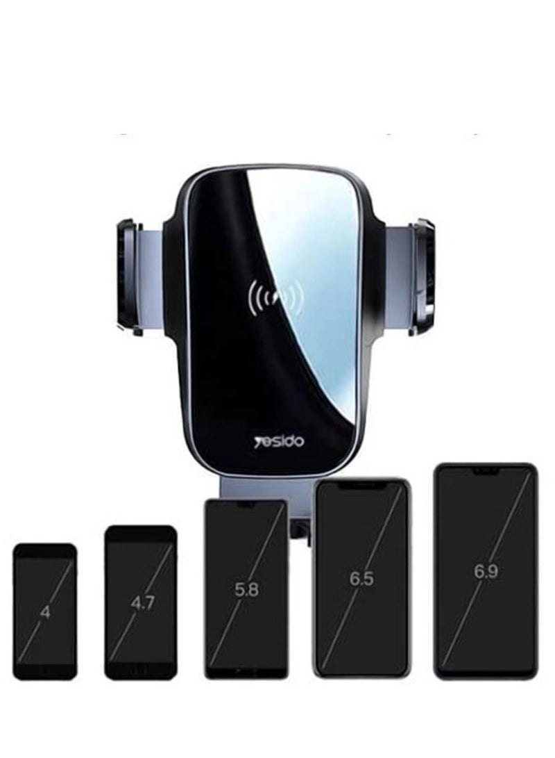 Yesido C186 Dashboard + Car Air Vent Wireless Charger - Image 2