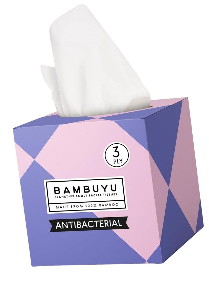 Bambuyu Bamboo 3 Ply Facial Tissues Cubes 65 Sheets Pack of 1 - Image 1