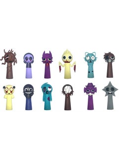 Y&D 12 Pcs Sprunki  Figure Toys The Sprunki  Action Figure Toys For Fans Boys And Girls Best Gifts Sprunki Series Figures Model Birthday Cake Toppers 